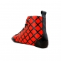 Preview: Latex Sneaker Struktur Latex 2 farbig schwarz rot